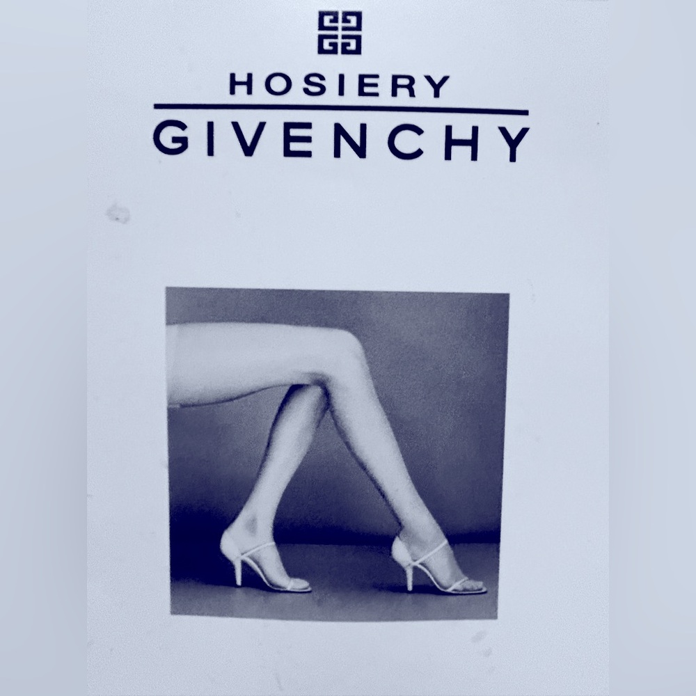 NEW deadstock Y2K vintage Givenchy pantyhose color: Silver Fox sz C